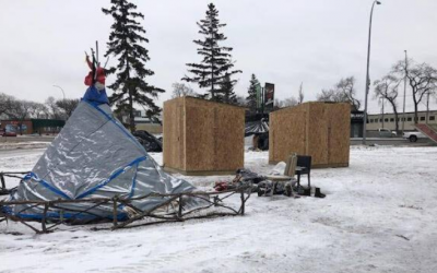 Police Destroy Shelters for Homeless Vets in Freezing Winnipeg Without Warning