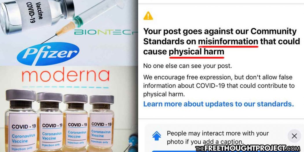 Facebook Labeling 100% Facts About Vaccine Company Corruption as ‘Misinformation’