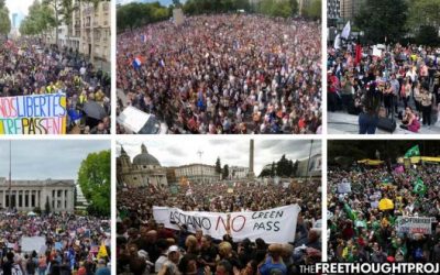 Corporate Media Largely Silent as Millions Protest Vaccine Mandates Worldwide