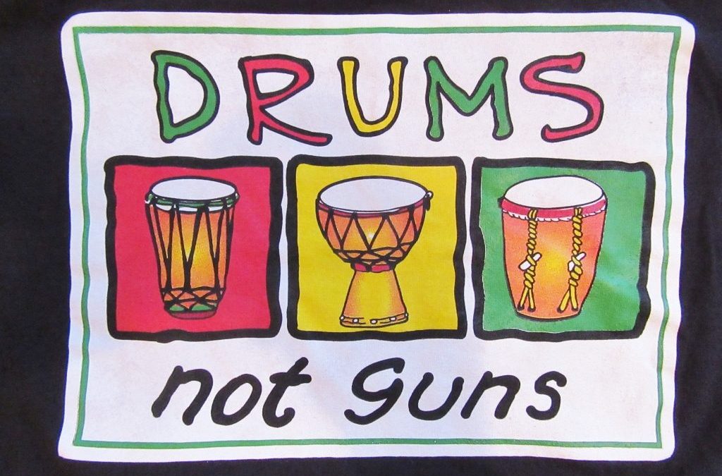 Drums Not Guns  by Nowick Gray